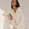 Calvirey™ Ivory Drift Lounge Knit